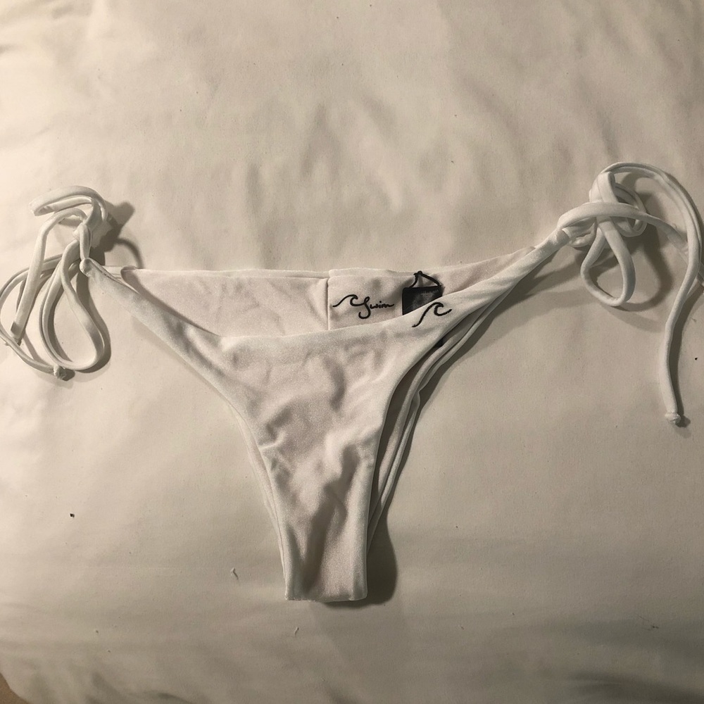 White Swimsuit Bottoms